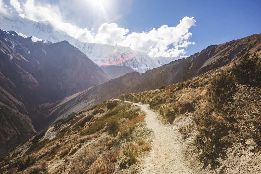 The trail to Tilicho Lake