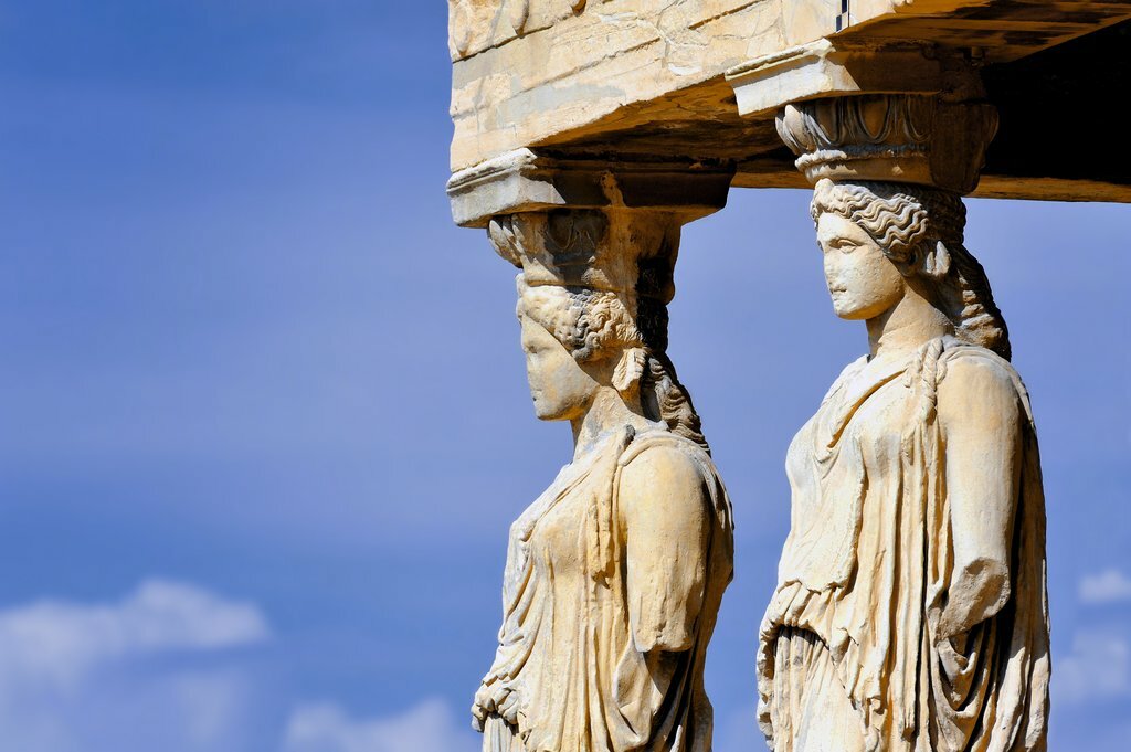 The Temple of Erechtheion on the Acropolis