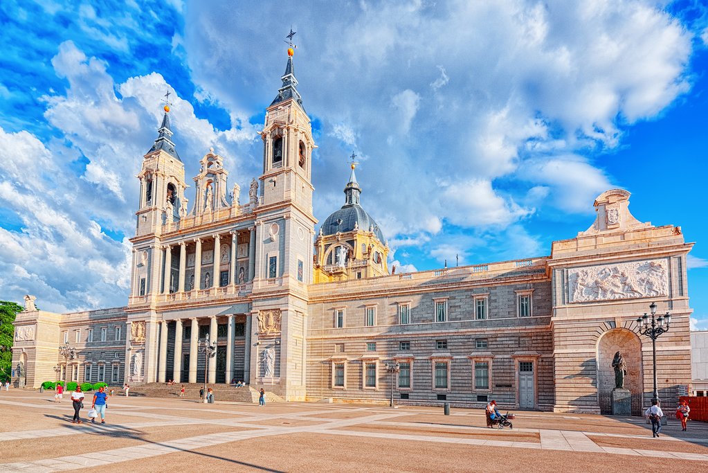 The Almudena Cathedral, in central Madrid
