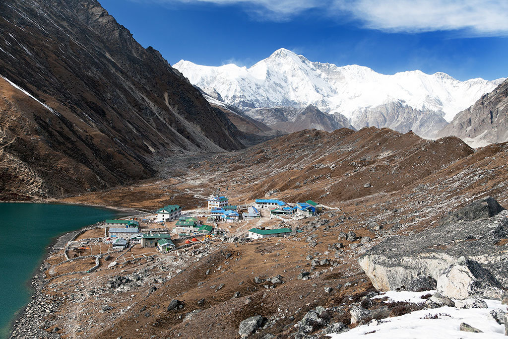 Gokyo Village with Cho Oyu