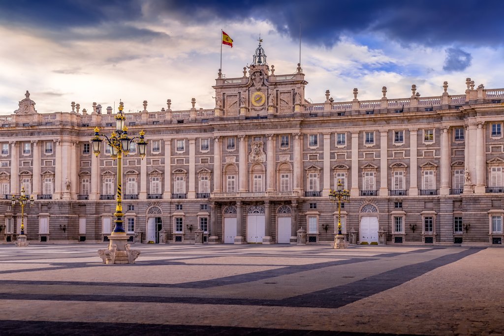 The majestic Royal Palaces in Madrid with just under 3500 rooms