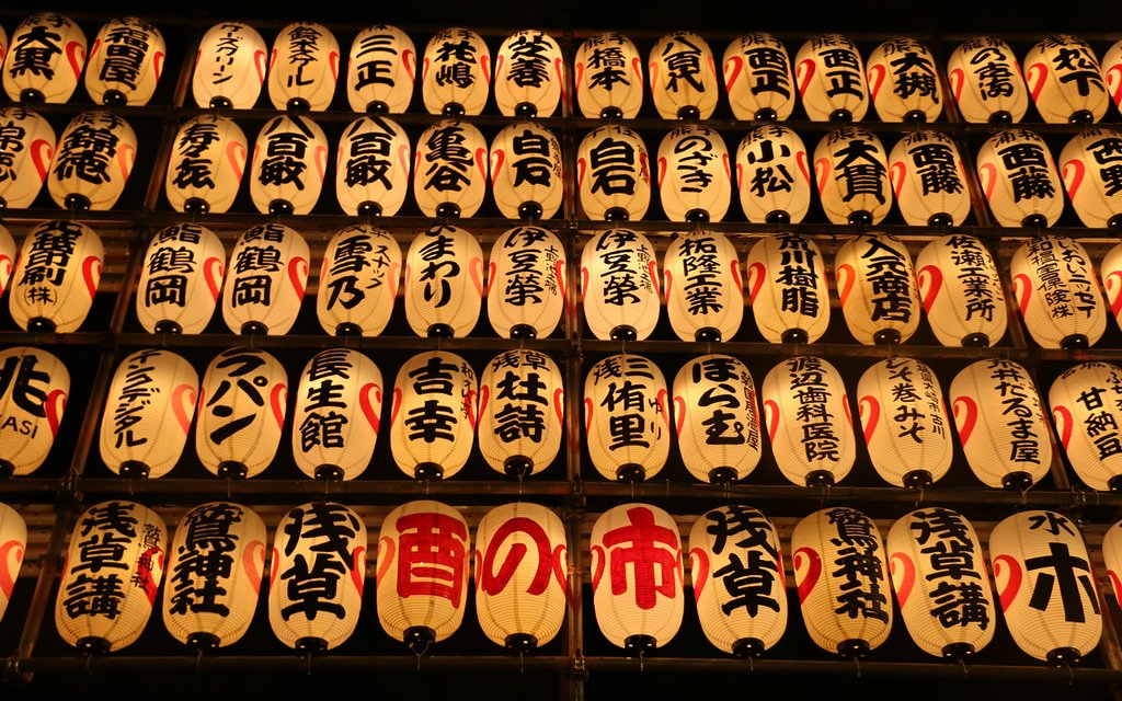 Paper lanterns in Kyoto