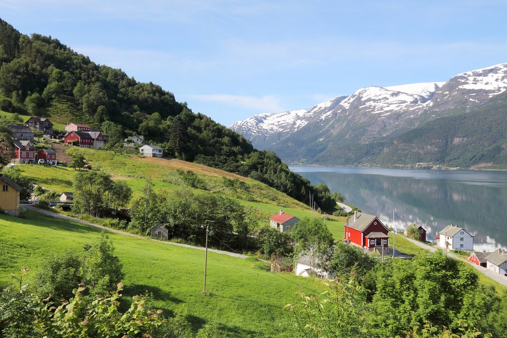 Scenery in the Hardangerfjord
