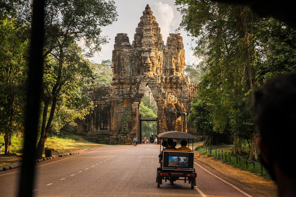 On the way to Angkor Wat