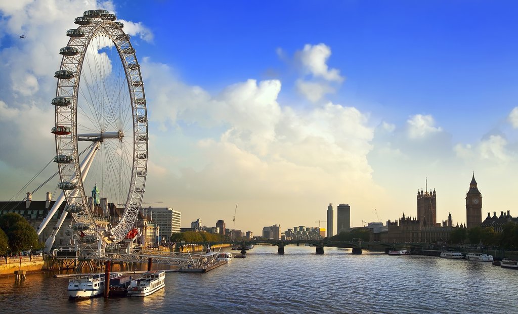 London Eye on the River Thames