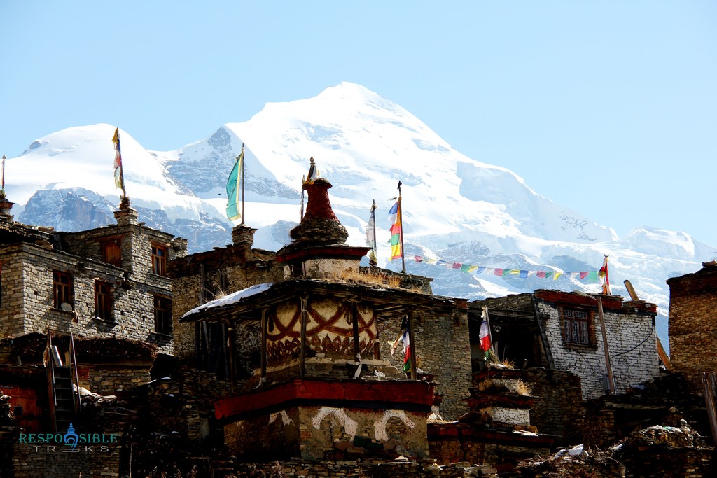 Stupa in Manang Village