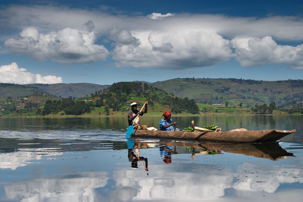 Lake Bunyonyi in Uganda