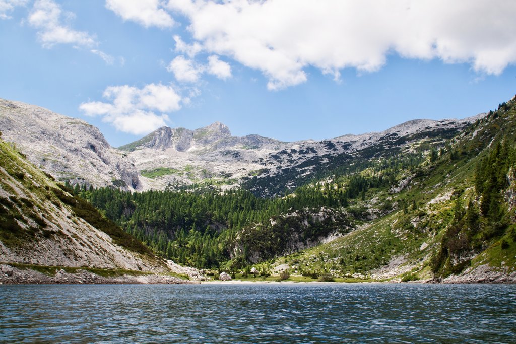 Krn Lake in the Slovenian mountains