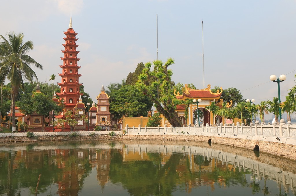 Tran Quoc pagoda in Hanoi Vietnam