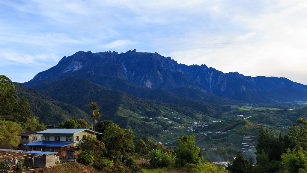 View of Mount Kinabalu from Kundasang Town