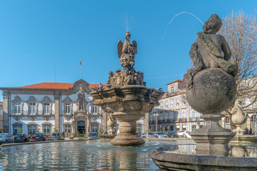 A charming fountain in Braga