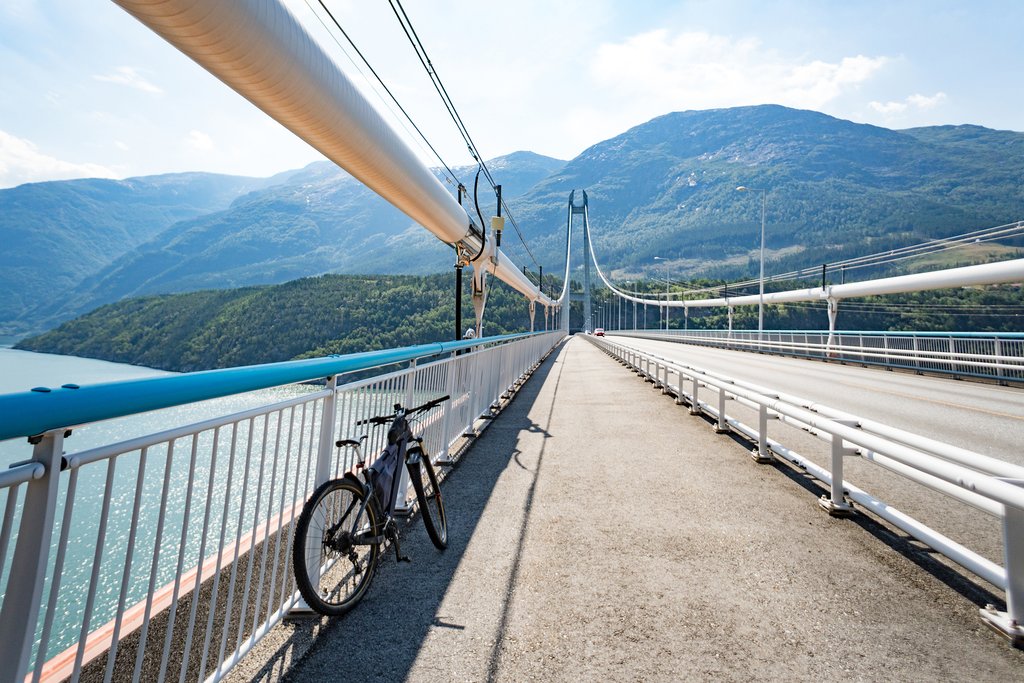 Mountain biking in the Hardangerfjord