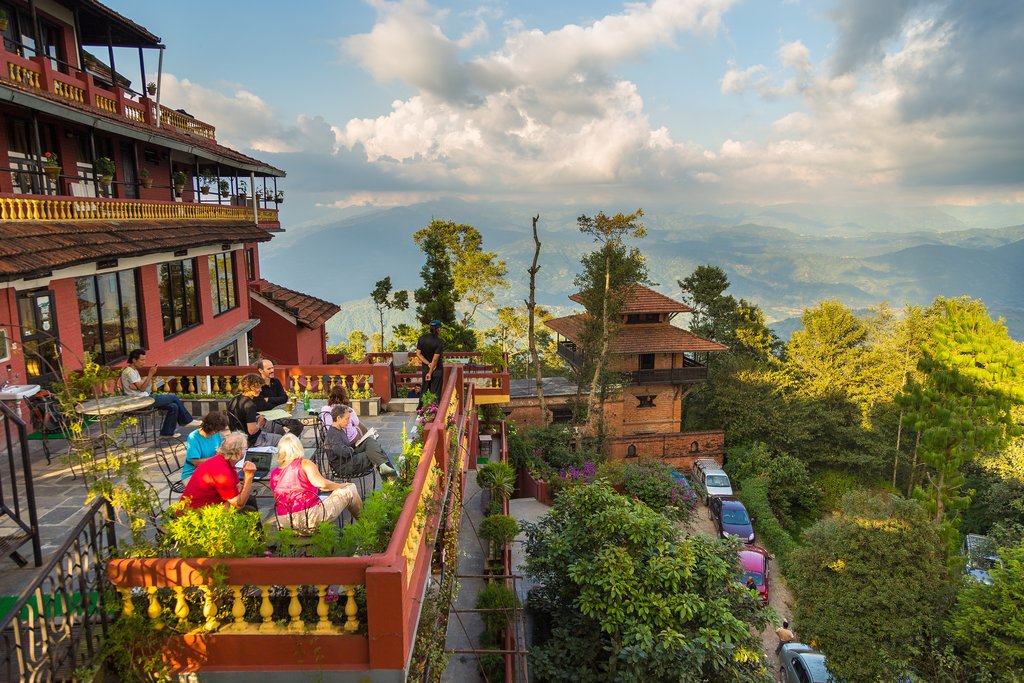 Terrace relaxation in Nagarkot