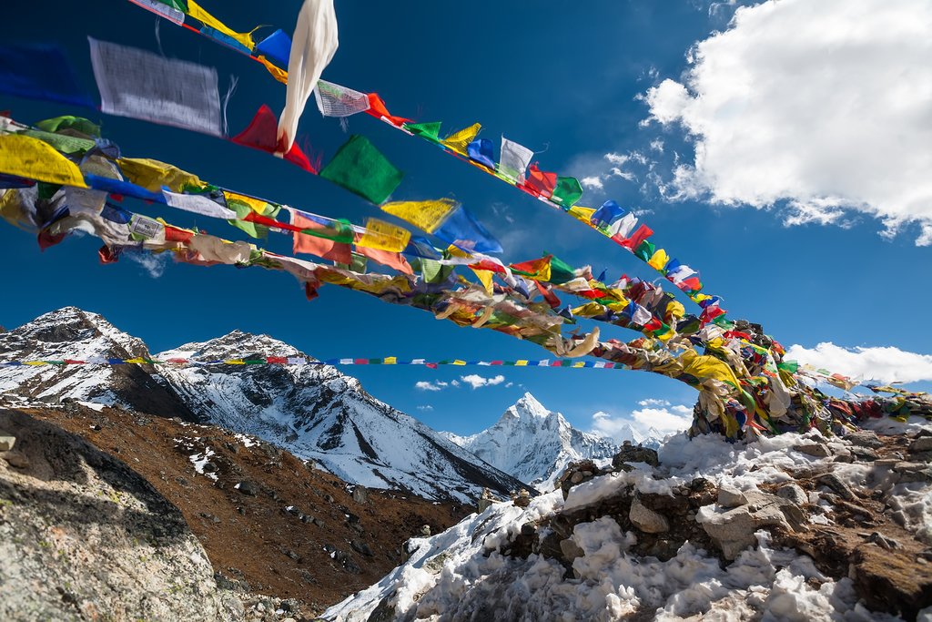 Make your way to the foot of Khumbu Glacier 