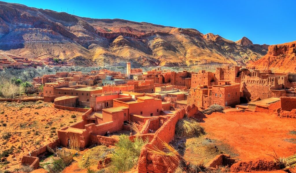 View of Bou Tharar village - Morocco, the Valley of Roses