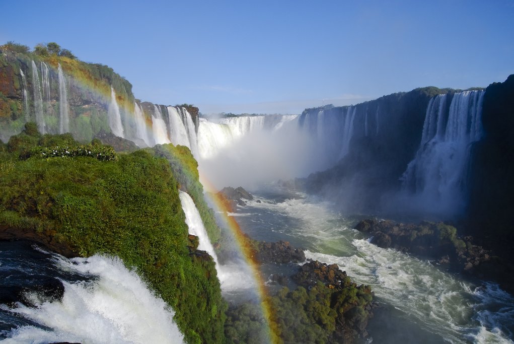 Iguazú Falls, one of the most impressive networks of waterfalls in the world