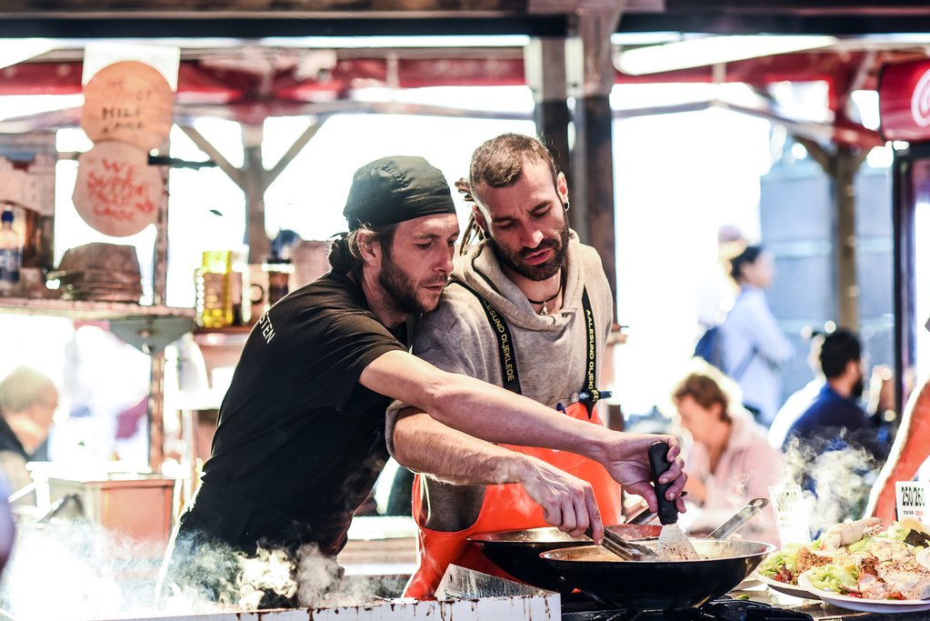 Chefs at the Fish Market, Bergen