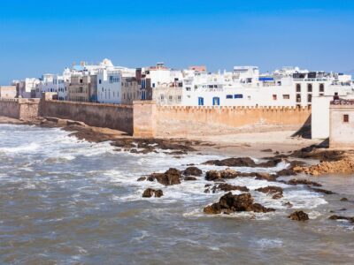 Essaouira Ramparts In Essaouira, Morocco. Essaouira Is A City In