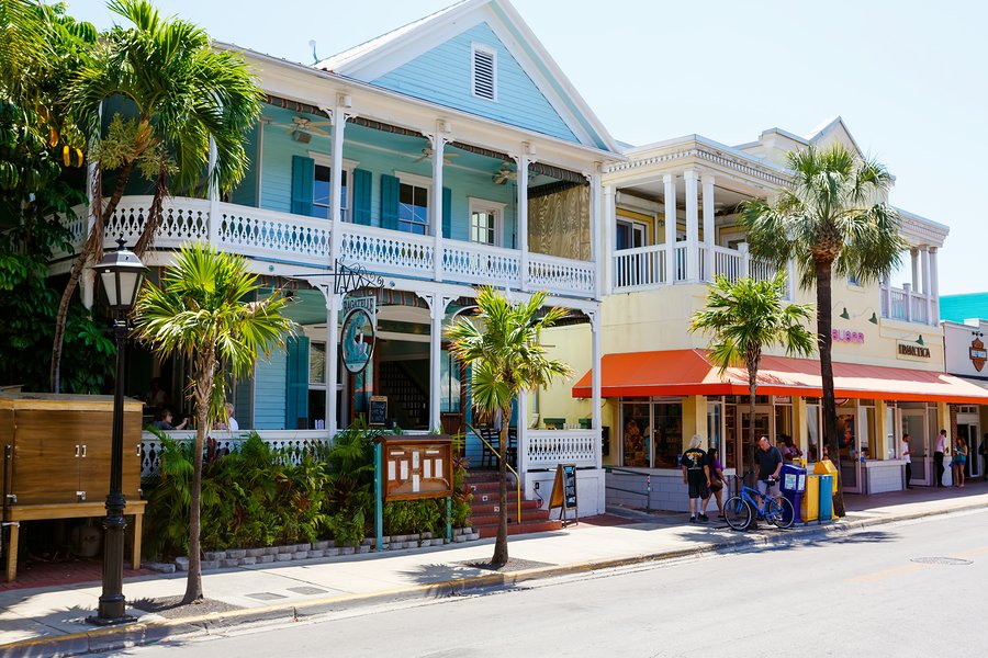 Colorful houses on Duval Street