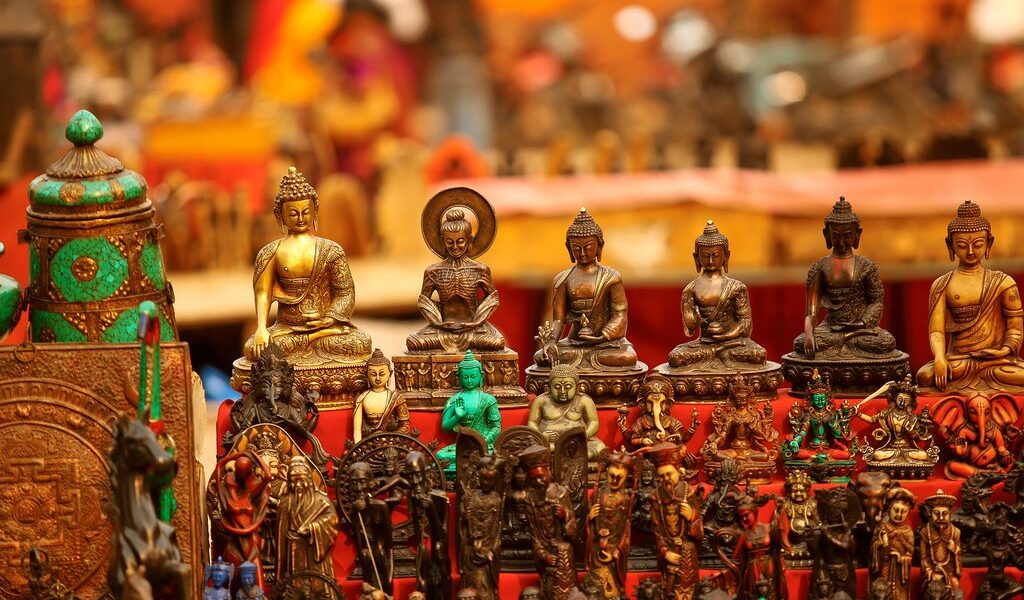 souvenir statuette of a Buddha