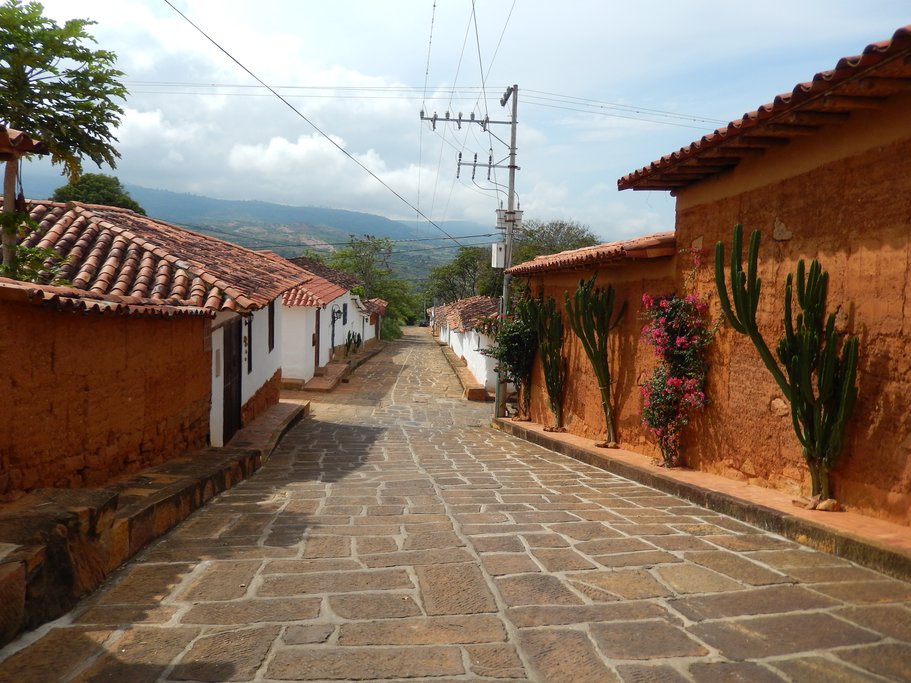 Pristine, cactus-lined cobblestone streets (photo courtesy of Bonnie Sibley)