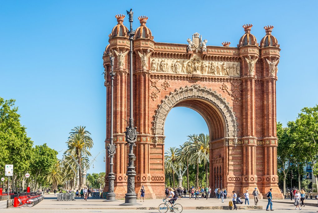 The Arc de Triomf, in Barcelona