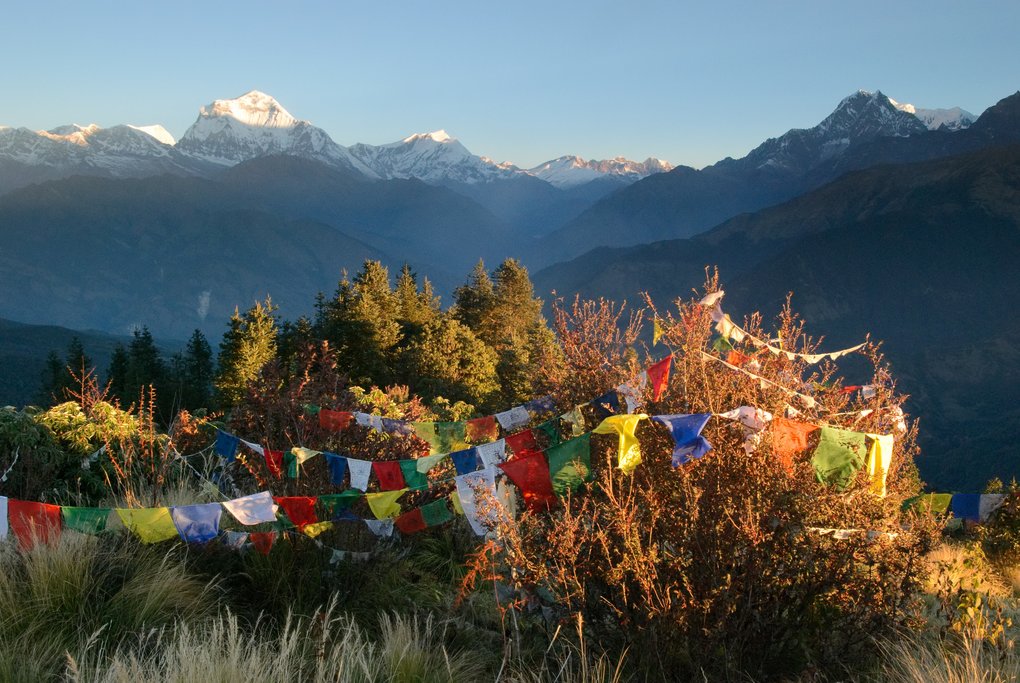 The view of Dhaulagiri from Poon Hill
