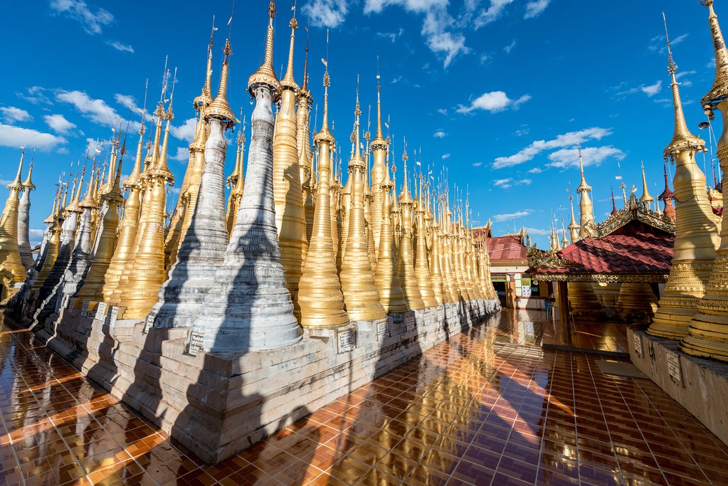 Indein Pagoda at Inle Lake