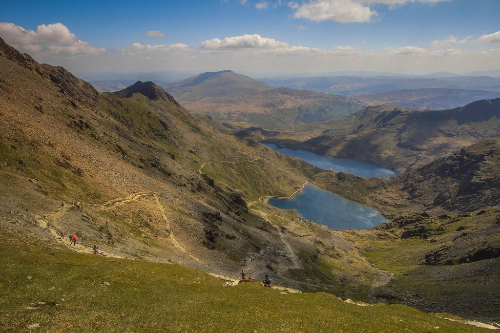 View approaching top of Snowdon, highest point in Wales