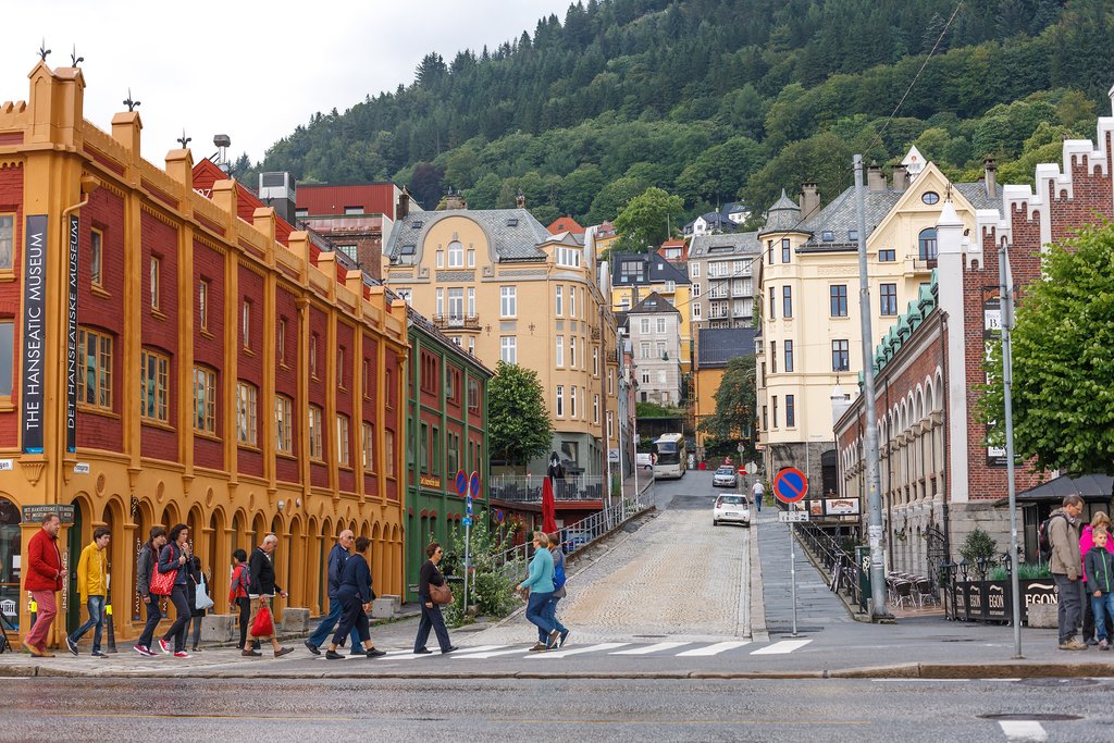 The walkable streets of Bergen.