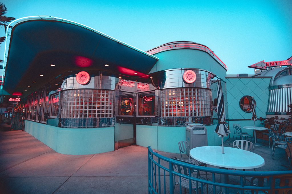 A Diner at Universal Studios