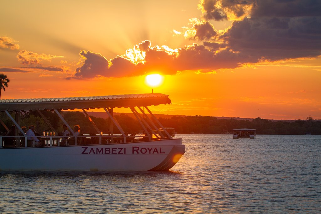 Enjoy a sunset Cruise on the Zambezi River