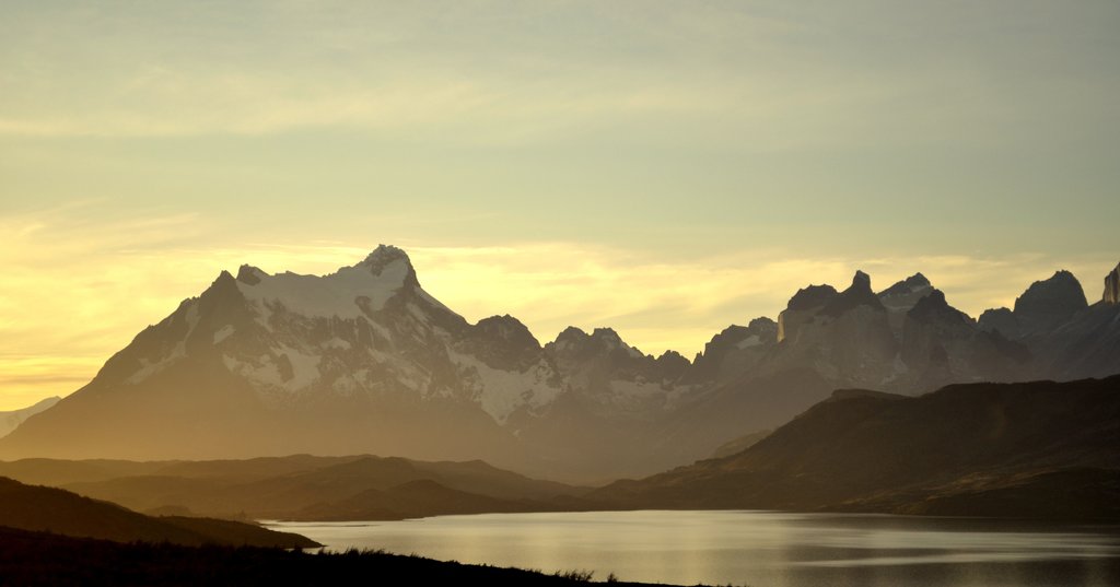 Sunrise in Torres del Paine.