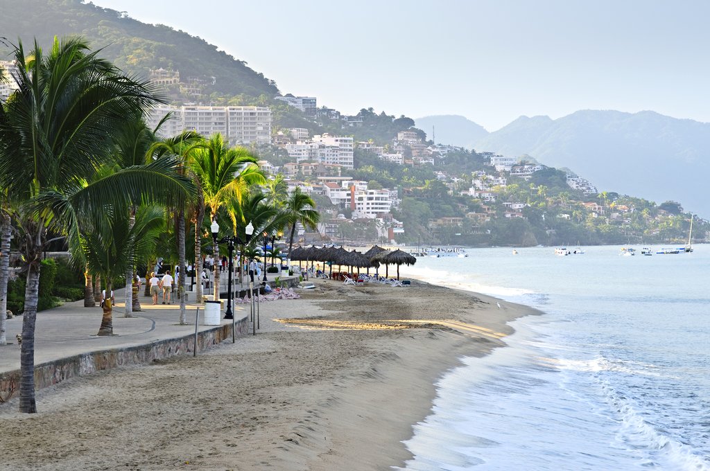 The waterfront in Puerto Vallarta