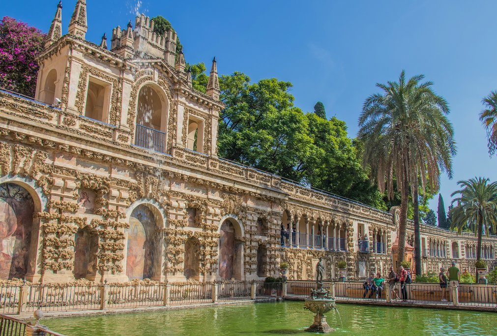 The Alcázar, a fine example of Moorish architecture