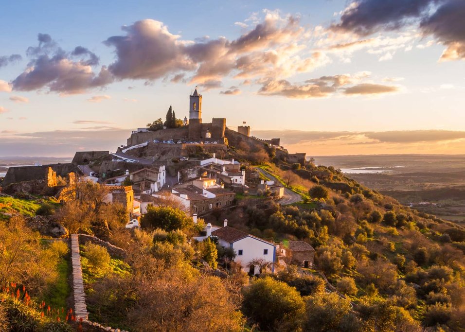 View of Monsaraz village and castle