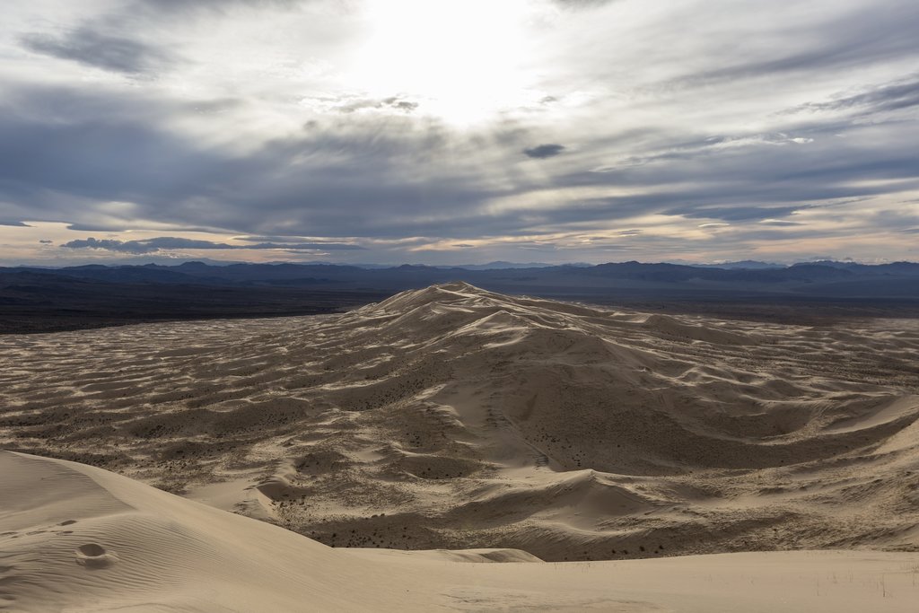 View of the Kelso Dunes in Mojave Natural Preserve