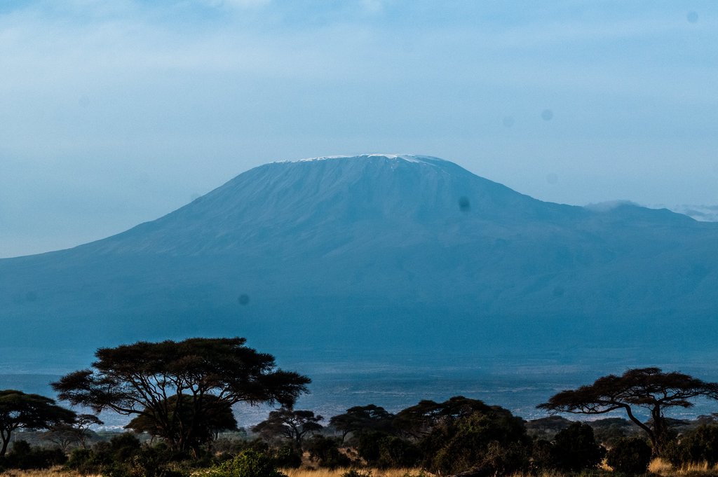 Amboseli National Park which is at the bottom of Mt. Kilimanjaro