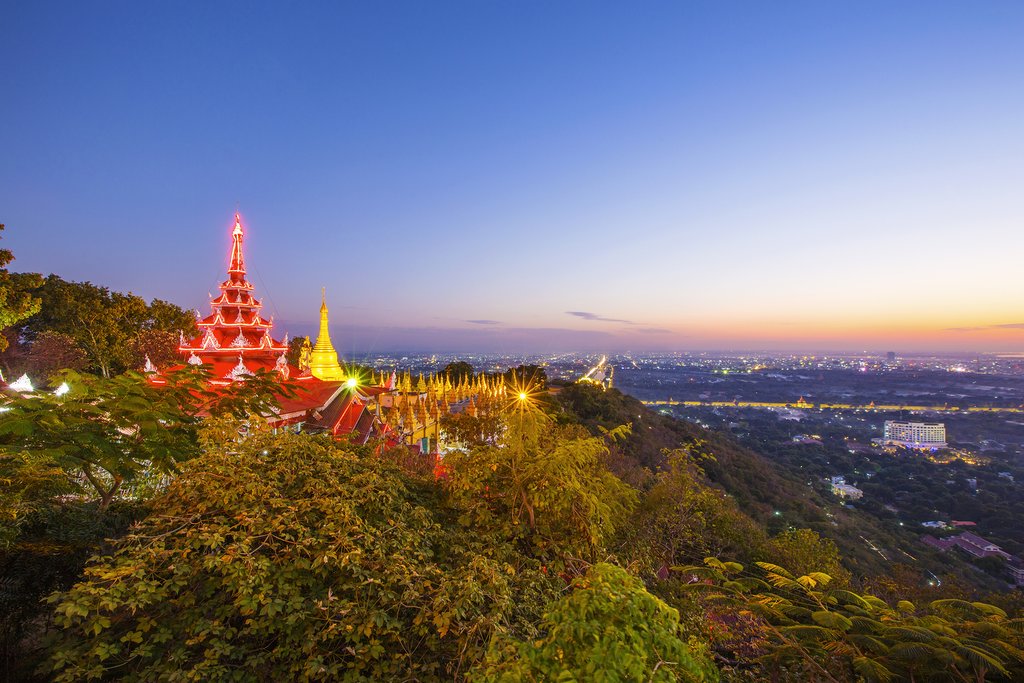 Golden Pagoda on Mandalay Hill