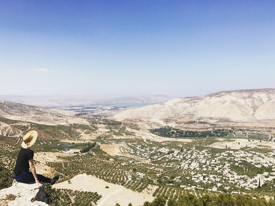 Views from a lookout point in Yarmouk Nature Reserve (Photo courtesy of Sunny Fitzgerald)