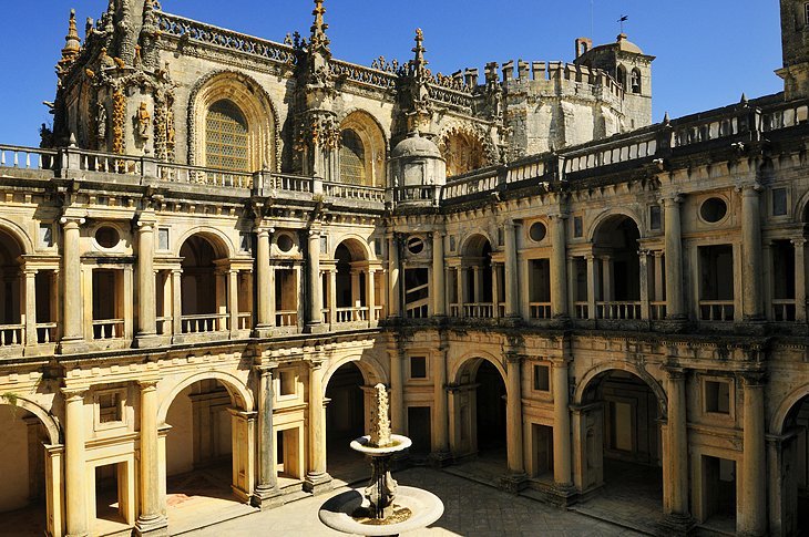 The ornate design of the Convento de Cristo in Templar