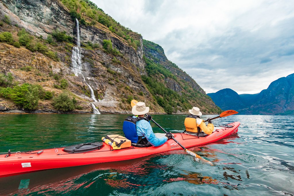 Kayaking in Nærøyfjorden