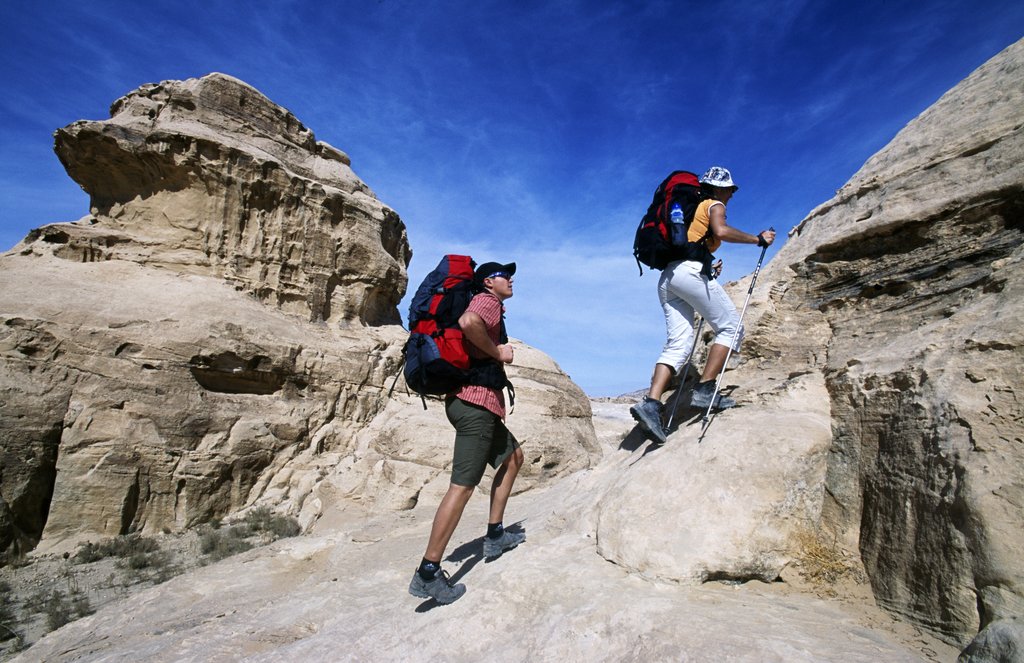 Hiking in Petra Mountains
