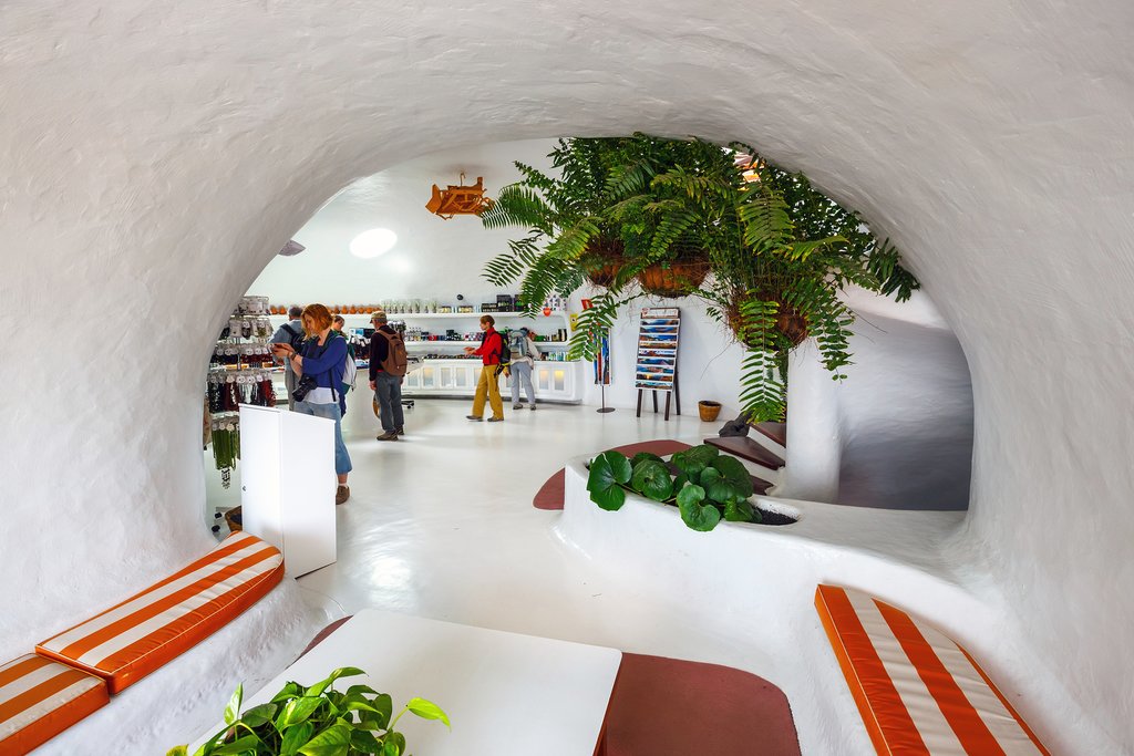 Interior of César Manrique's Mirador del Rio