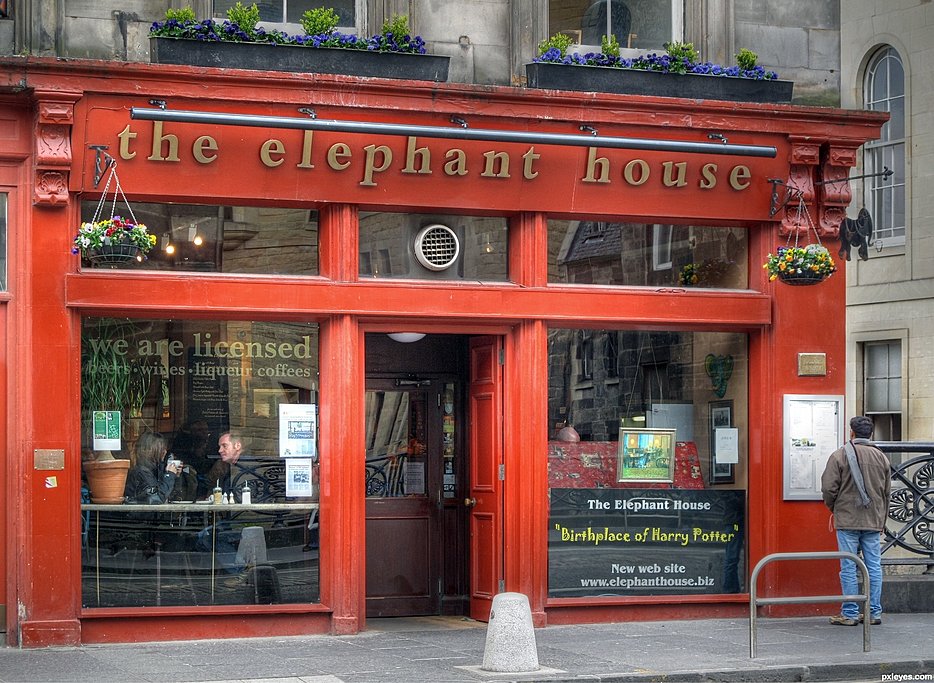 The Elephant House, the birthplace of Harry Potter