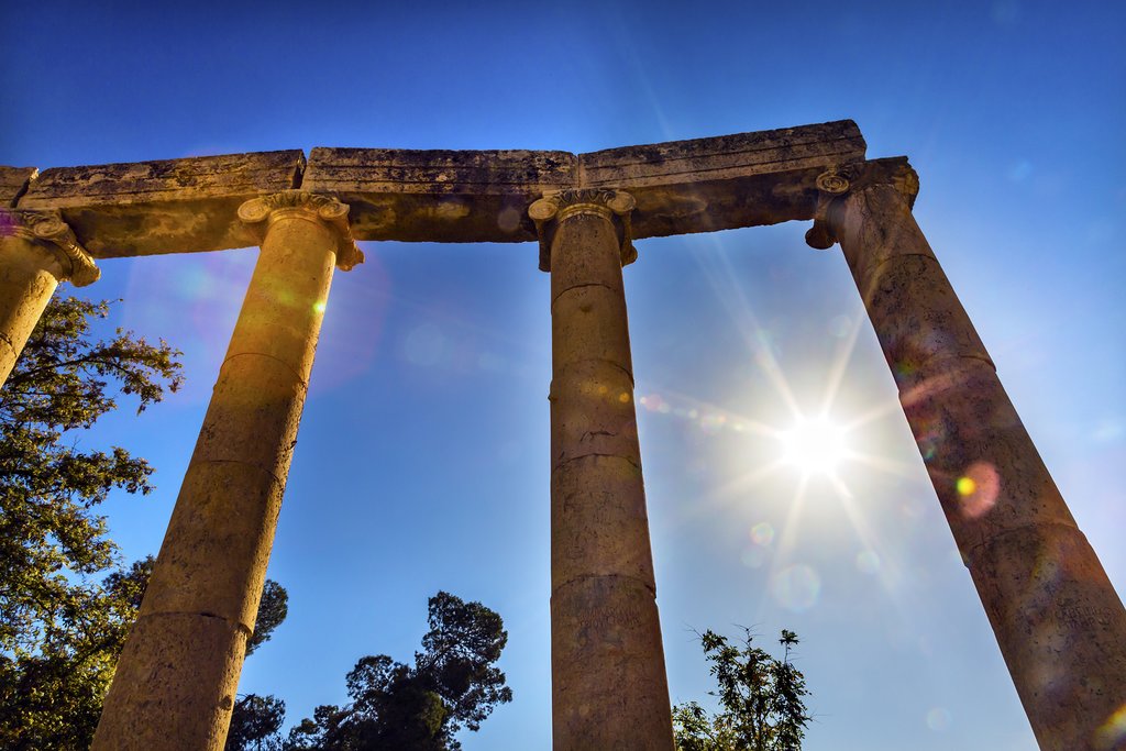 Ionic Columns in Jerash