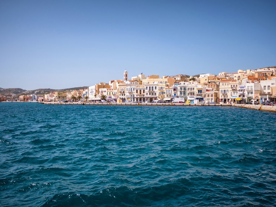 Syros town coast