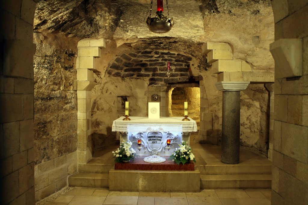 Church Basilica of the Annunciation in the center of Nazareth