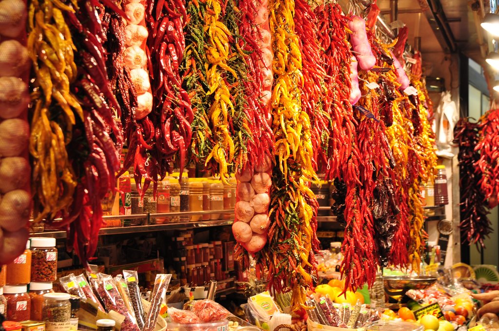 A colorful Portuguese market