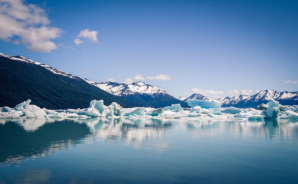 Icebergs on a lake in El Calafate